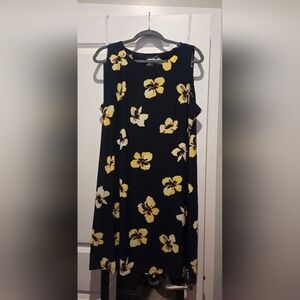Tommy Hilfiger Black and Yellow Floral Dress